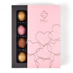 Assorted truffle candy set Pink hearts