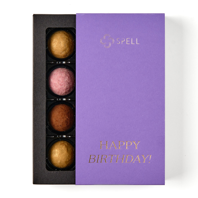 Set of candies Assorted truffles for Birthday lavender