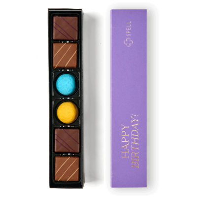 Set of chocolates Victory for Birthday lavender