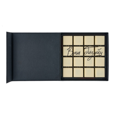 Set of 16 Tiramisu chocolates with printing (your design)