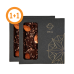 Dark chocolate with chocolate caramel 1+1