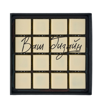 Set of 16 Tiramisu chocolates with printing (your design) Mosaic