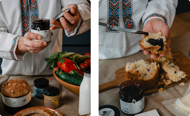 Паска з джемом із бузини