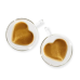 Set of cups Heart with double walls, 2 pcs 300 ml