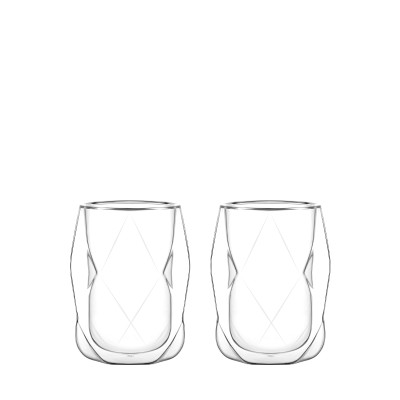 Set of double-walled cups, 350 ml, 2 pcs