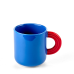 Set of colorful porcelain cups, 2pcs 350 ml