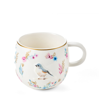 Porcelain cup Bird, 400 ml