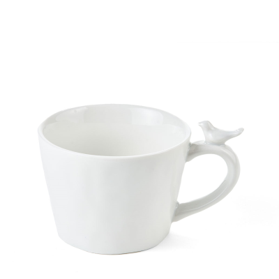 Porcelain cup with bird, 350 ml