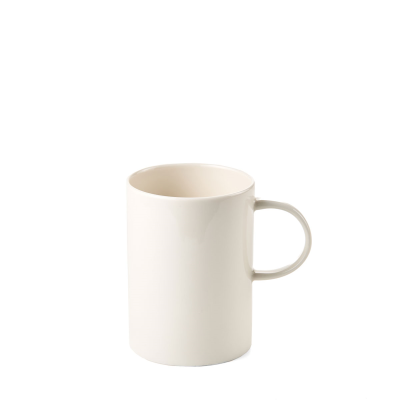 White ceramic cup, 340 ml