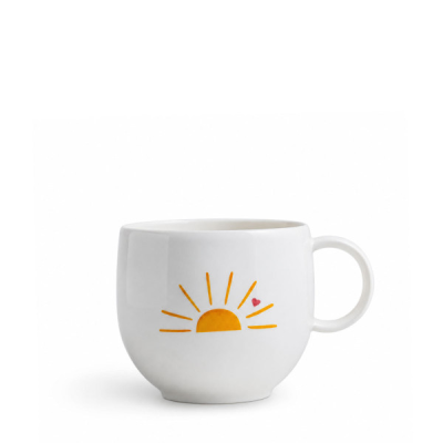 Porcelain cup Sun, 290 ml