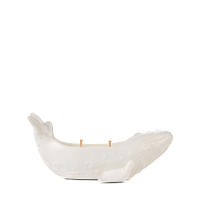 Whale candle by Netemno, white