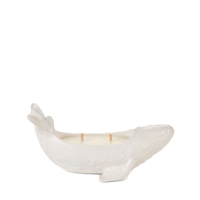 Whale candle by Netemno, white