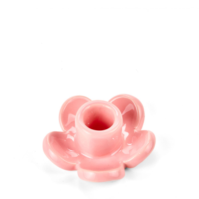 Handmade flower candle holder pink