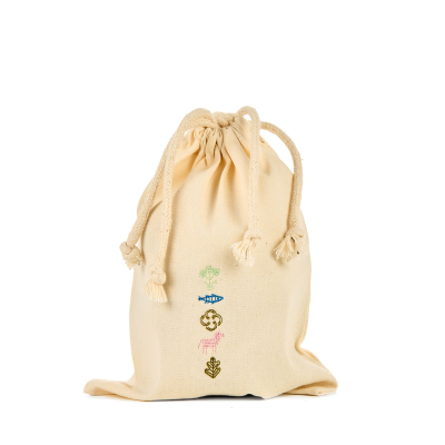 Canvas bag with embroidery Symbol language