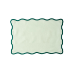 Handmade napkin green Fine Waves from Serve it