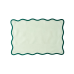 Handmade napkin green Fine Waves from Serve it