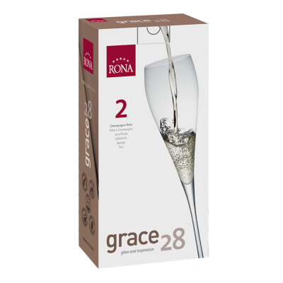 Champagne Glass Set, 2 glasses, 280 ml each