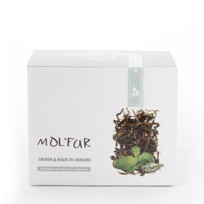 Black Cypriot tea (Ivan tea) with mint and lemon balm leaves