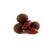 Milk chocolate covered almonds with waffle crumbs