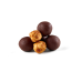 Dark chocolate hazelnut dragees with salt and waffle crumbs