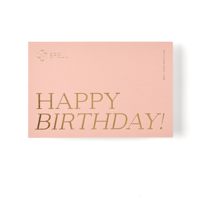 Birthday card pink