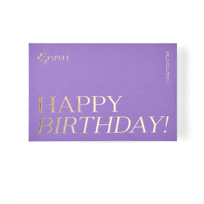 Birthday card for lavender