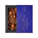 Milk chocolate with hazelnuts and salted caramel