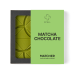 White chocolate tiles with matcha