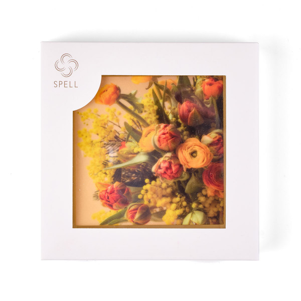 Bouquet with mimosa bar