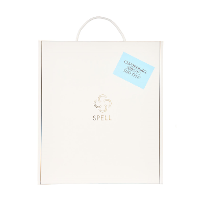 Rectangular sticker: Heart, thank you for being here, champagne