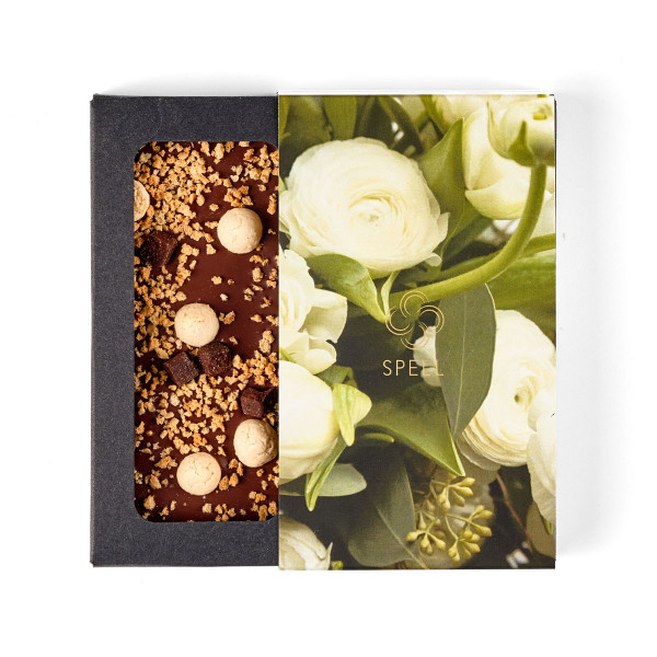 Milk chocolate with salted caramel Flowers
