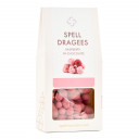 Raspberry dragees in pink chocolate
