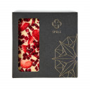 Sugar-free white chocolate with cherries and strawberries