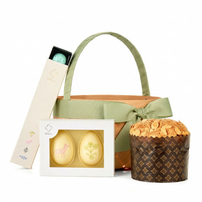 Easter gift Family love, in a basket