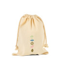 Linen bag with embroidery Easter symbols