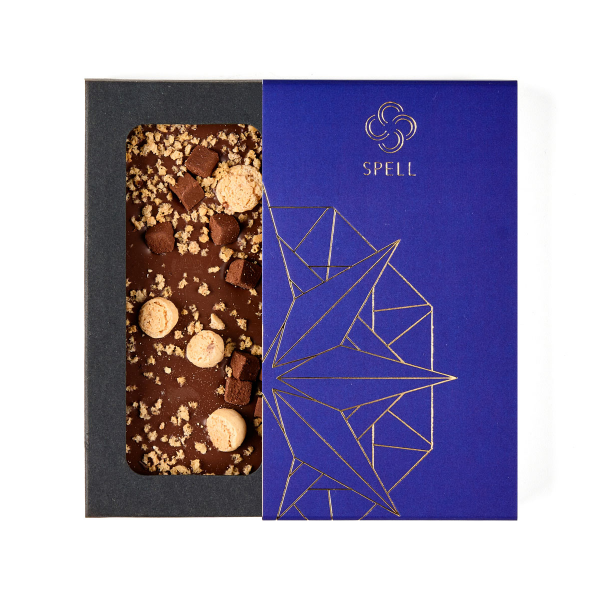 Milk chocolate with salted caramel