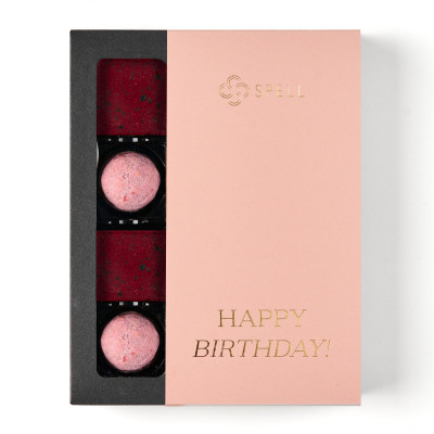 Set of sweets Poppy Blossom for Birthday pink