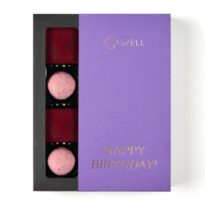 Set of candies Poppy blossom for Birthday lavender