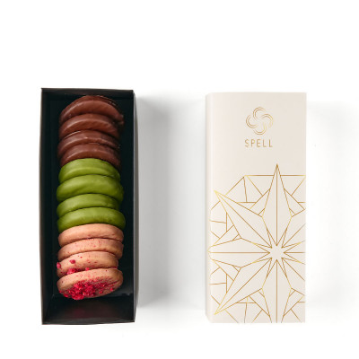 Assorted chocolate-covered cookies, 12 pcs