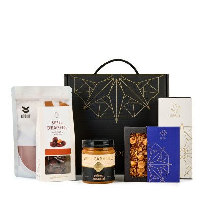 Gift with cookies and cocoa Cozy evening 