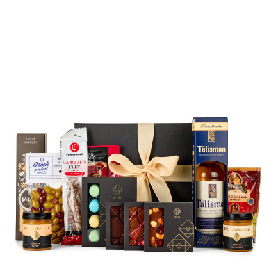 Gift with whiskey For a delicious party