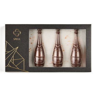 Candy chocolate bottles Prosecco
