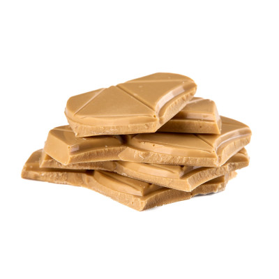 Caramel chocolate tiles