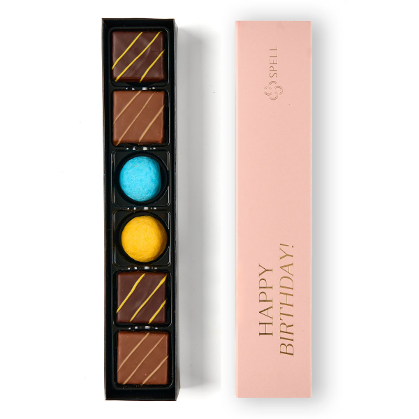 Set of chocolates Victory for Birthday pink
