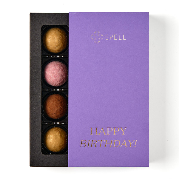 Set of candies Assorted truffles for Birthday lavender