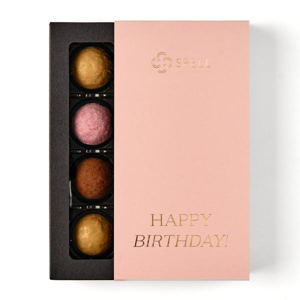 Set of candies Assorted truffles for Birthday pink