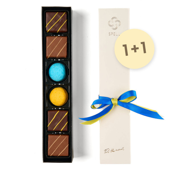 Two sets of Pobeda chocolates