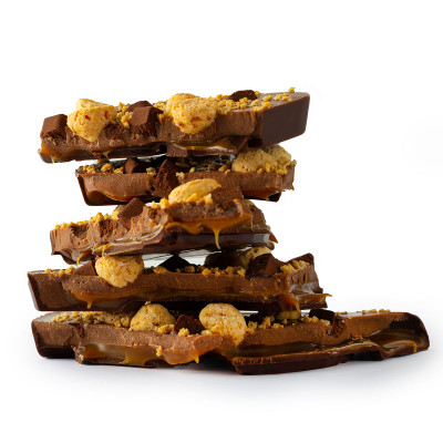 Milk chocolate with salted caramel Thank you