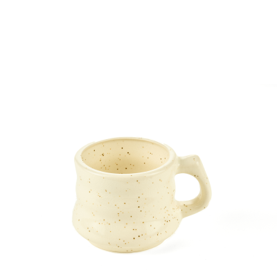 Handmade ceramic cup vanilla, 200 ml