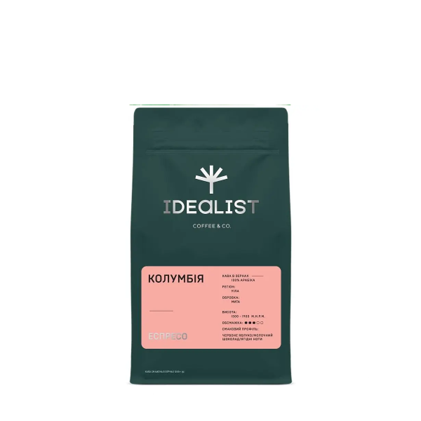 Idealist Colombian coffee beans, 250 g